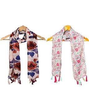 Women Chiffon Printed Scarf-image-35