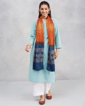 fabindia Women Tie & Dye Stole-picture-42