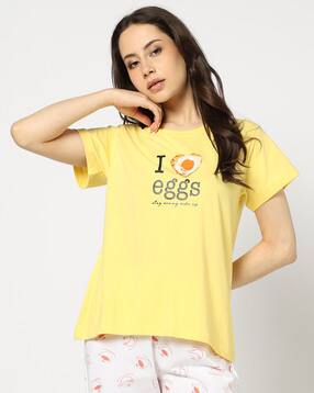 yousta Women Graphic Print Regular Fit Round-Neck T-Shirt-picture-20