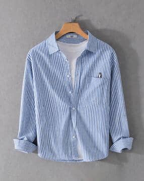 neonomad Men Striped Regular Fit Spread Collar Shirt-picture-12