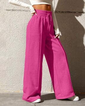 Women High-Rise Flared Track Pants-image-45