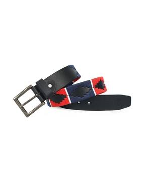 berbanto Men Embroidered Belt with Tang-Buckle Closure-picture-50