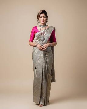 anjaneya sarees Women Banarasi Woven Saree -picture-10