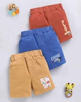toonyport Boys Typographic Print Regular Fit Shorts-picture-46