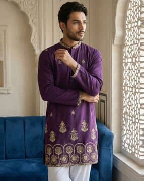 jompers Men Embroidered Regular Fit Kurta-picture-16