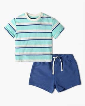old navy Striped T-Shirt & Shorts Set-picture-46