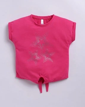 giniekids Girls Embellished Regular Fit Top-picture-1