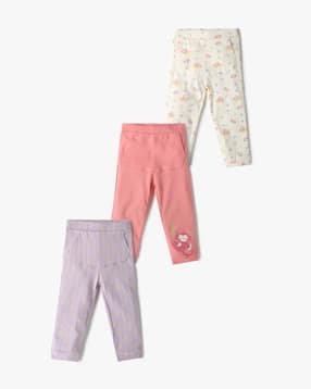 inf frendz Girls Set of 3 Printed Leggings with Kangaroo Pocket-picture-19