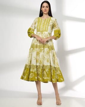 Women Printed Fit & Flare Dress-image-38