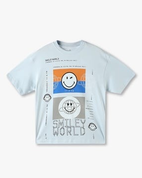 yb dnmx Boys Graphic Print Oversized Print T-Shirt-picture-34