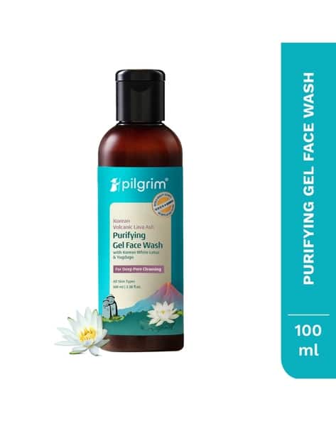 Pilgrim Volcanic Lava Ash Face Wash With Yugdugu & White Lotus
