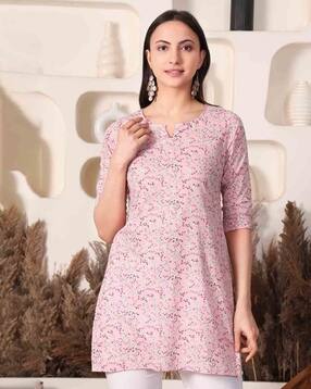 nyrika Women Floral Print Relaxed Fit Tunic-picture-33