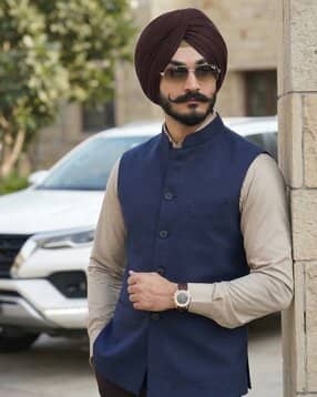 the classic togs Men Regular Fit Nehru Jacket-picture-11