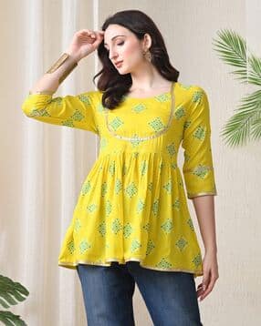 nyrika Women Floral Print Flared Tunic-picture-33