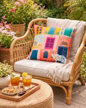 chumbak Zip Closure Hour Cushion-picture-21
