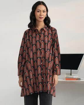 gerua by libas Women Relaxed Fit Printed Shirt-picture-31