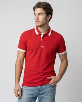 gas Riviera Regular Fit Polo T-Shirt with Signature Logo-picture-46