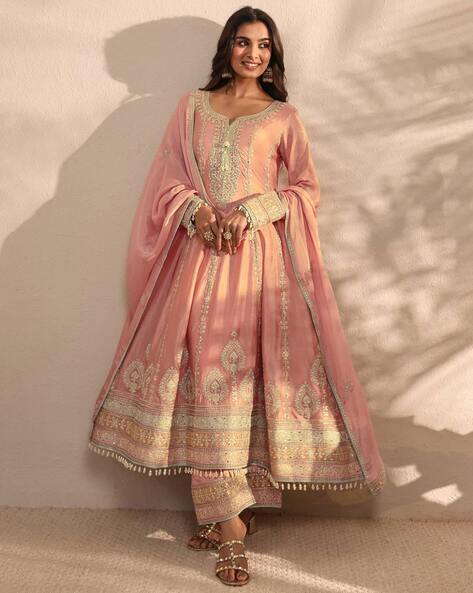 Libas Art Women Indian Anarkali Kurta Set