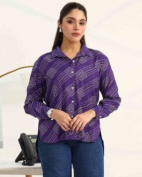 gerua by libas Women Relaxed Fit Printed Shirt-picture-33