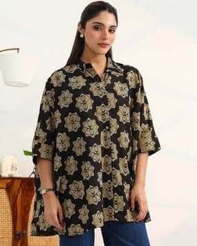 gerua by libas Women Relaxed Fit Shirt Tunic-picture-12