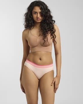Women Seamless Bikinis with Elasticated Waist-image-16
