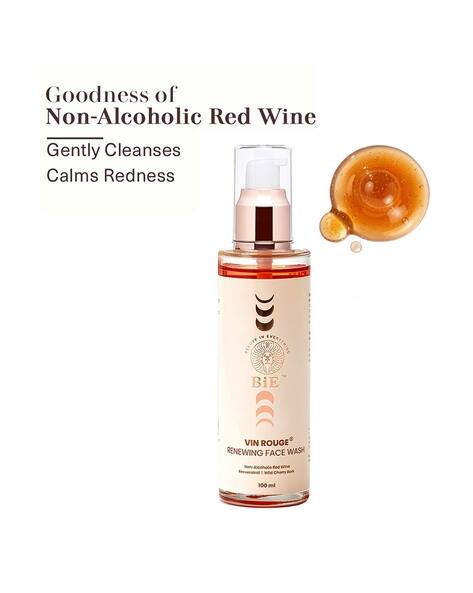 BiE - Beauty In Everything Vin Rouge Renewing Face Wash - Cleanser for Hydration Glow & Anti-Aging (100 ml)