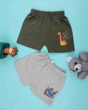 v-mart Boys Printed Pack of 2 Mid-Rise Shorts-picture-27
