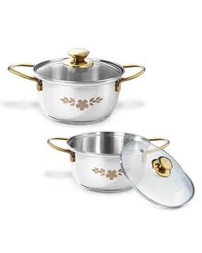wonderchef Set of 2 Casserole Set with Glass Lids -picture-28