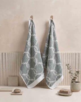 monte carlo Pack of 2 Self-Design Cotton Hand Towel-picture-13