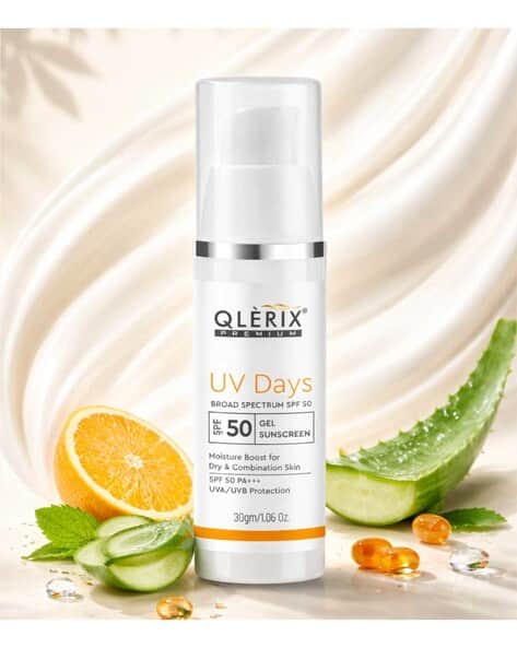 Qlerix SPF 50 PA Matte Gel Sunscreen-Oil Free & Lightweight