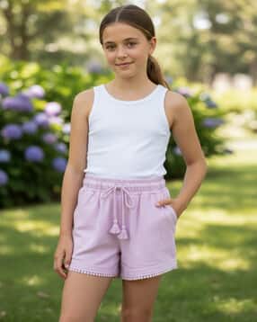 v-mart Girls Regular Fit Mid-Rise Hot Pants-picture-21