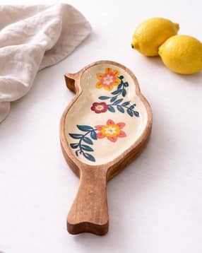 Birdie Wooden Platter-Cum-Wall Decor-image-36