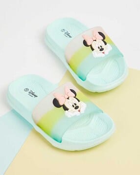 max Girls Minnie Mouse Applique Slides-picture-45