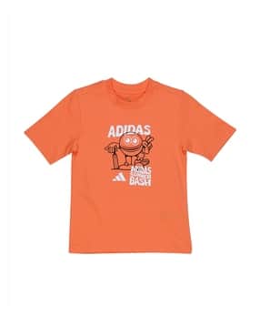 Cricket Logo Relaxed Fit Round-Neck T-Shirt-image-18