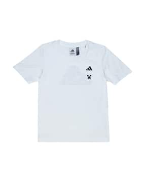 Minecraft Training Relaxed Fit Round-Neck T-Shirt-image-1