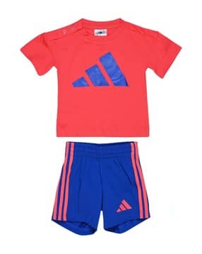adidas kids 3S T-Shirt & Shorts Combo Set-picture-44