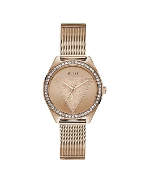 GUESS Analogue Watches with Mess Strap-W1142L4