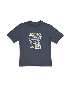 adidas kids Cricket Logo Relaxed Fit Round-Neck T-Shirt-picture-48
