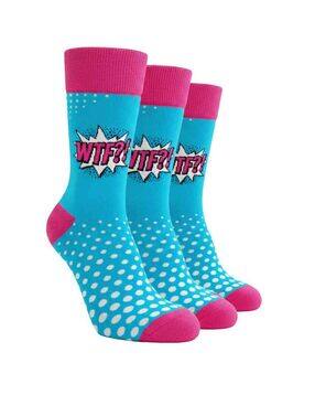 sockscarving Women Pack of 3 Printed Everyday Socks-picture-1