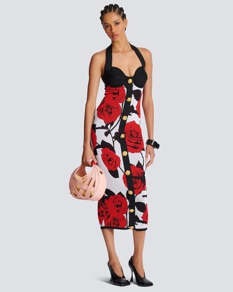 Buy Blackand red roses Dresses for Women by The Mesh Store Online | Ajio.com