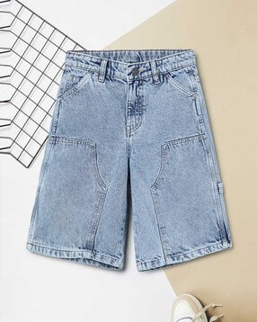 Men Washed Regular Fit Cotton Shorts-image-19