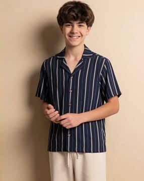 li'l tomatoes Boys Stripes Regular Fit Shirt-picture-23