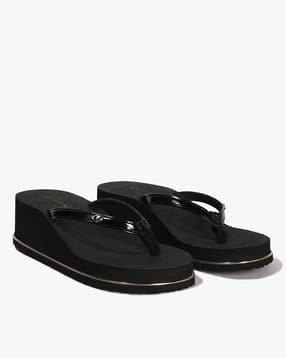 Round-Toe Thong-Strap Wedges-image-12