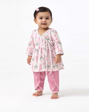 pspeaches Girls Floral Print Kurta & Dhoti Pants Set-picture-16