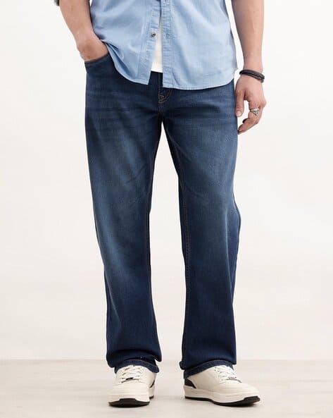 WROGN Men Mid-Rise Relaxed Jeans - Image 1