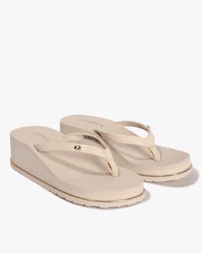 outryt by azorte Round-Toe Thong-Strap Wedges-picture-44