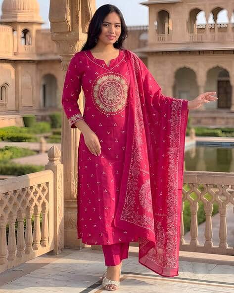 Kiana House Of Fashion Women Embroidery Straight Kurta Set