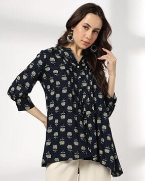 siyahi Women Floral Print A-Line Kurti-picture-33