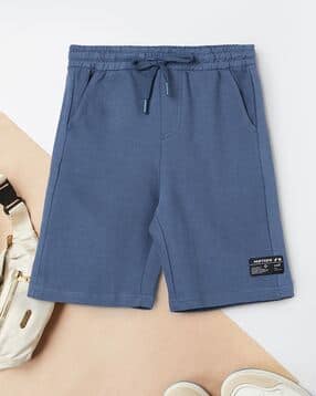 max Boys Ribbed Regular Fit Shorts with Insert Pockets-picture-22