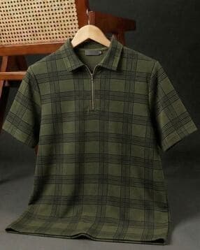 buda jeans co Men Checks Regular Fit Polo T-Shirt-picture-21